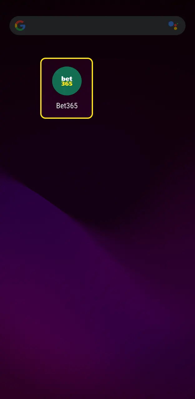 Open the Bet365 app and start placing bets.