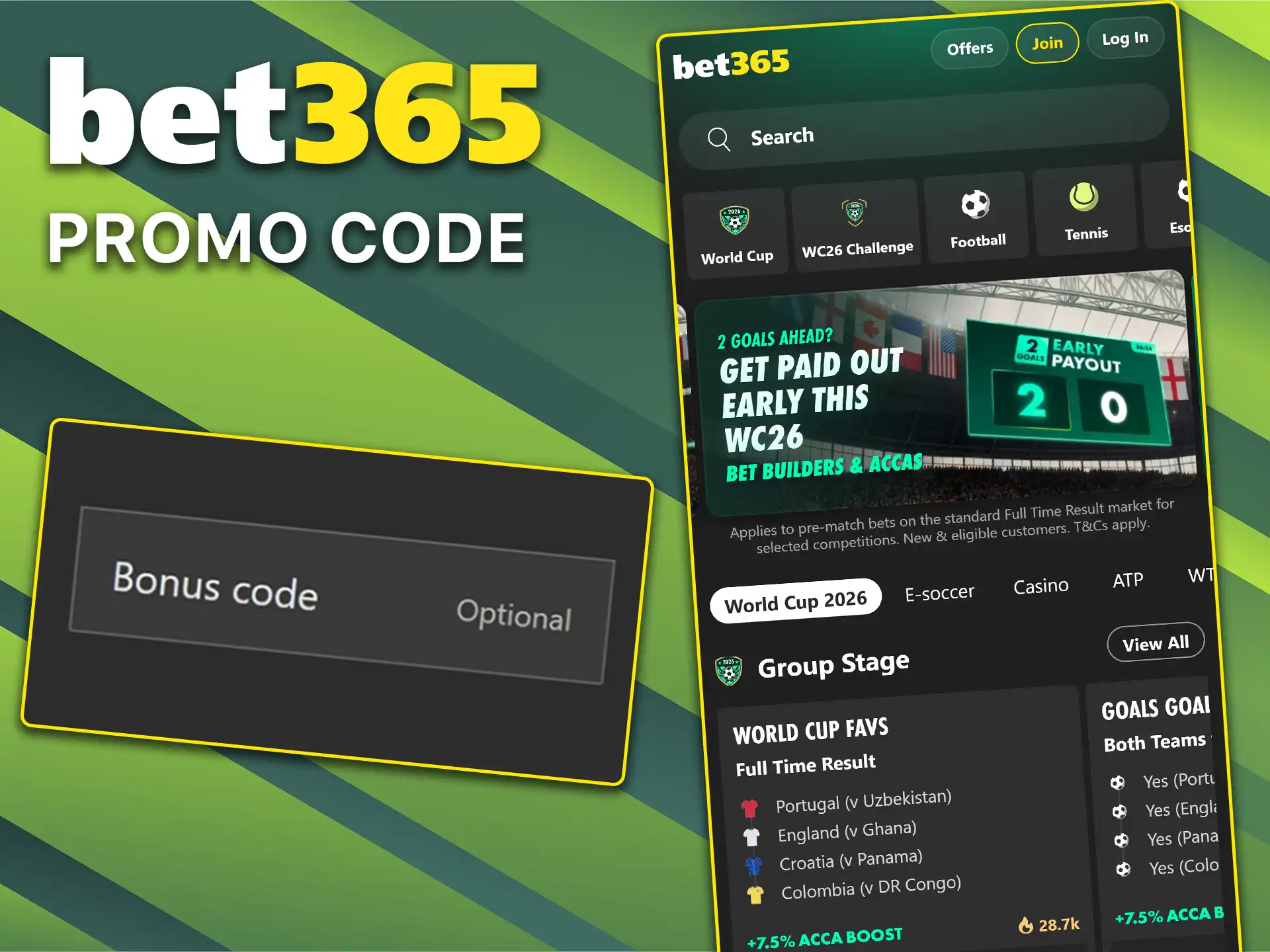 Follow the step-by-step instructions to learn how to apply a promo code on Bet365.