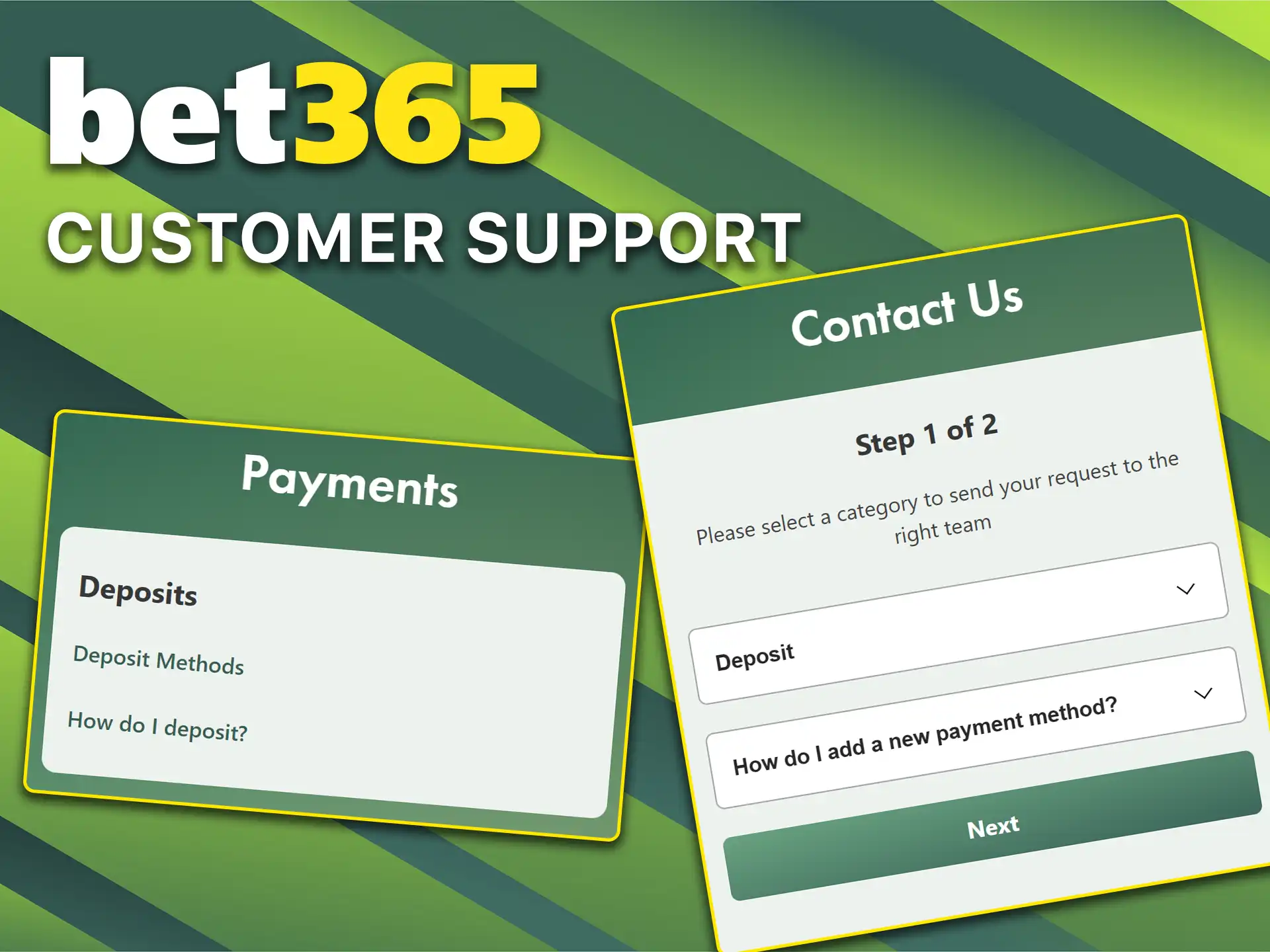 Get professional assistance by using the official customer support contacts on Bet365.