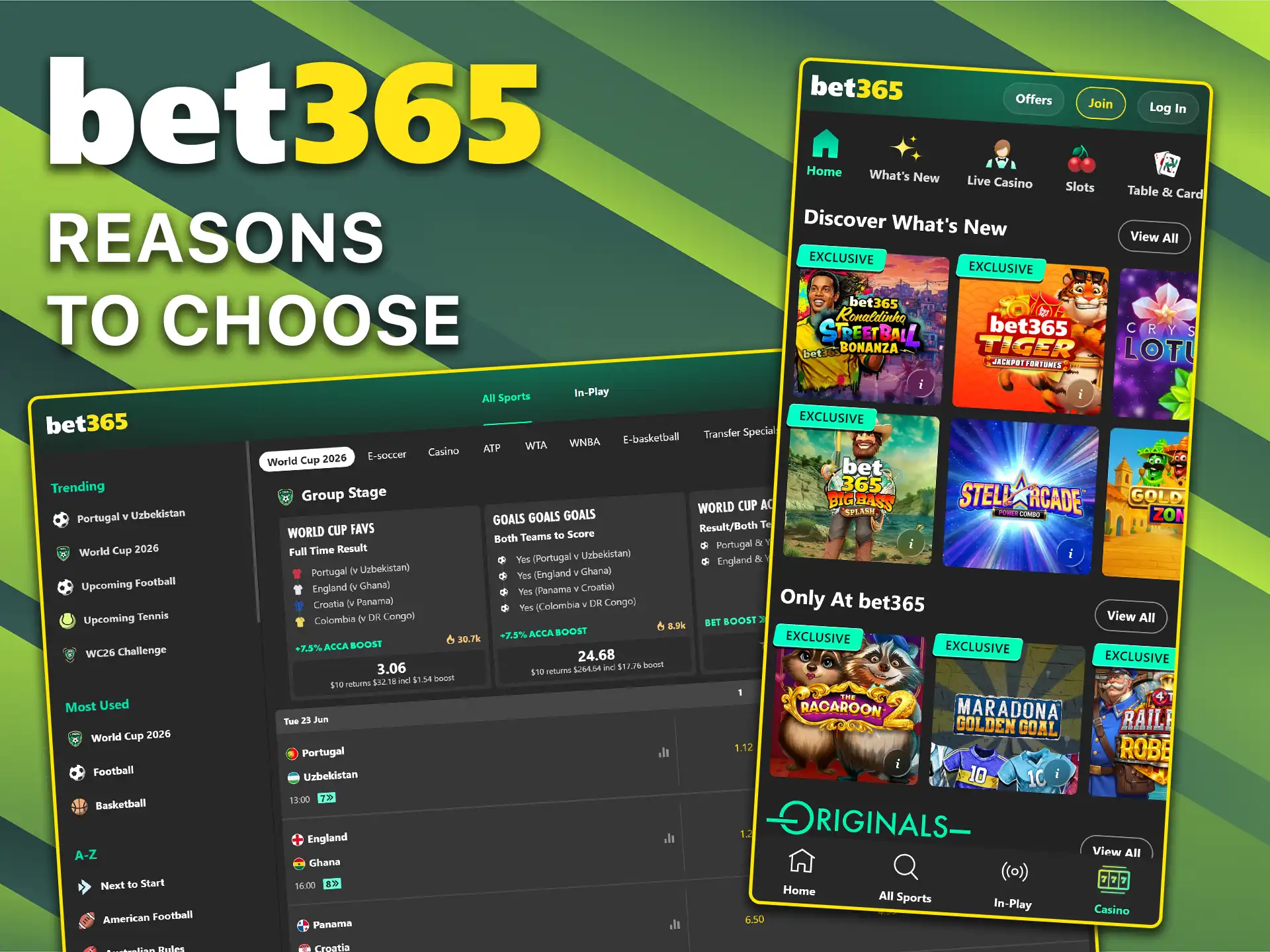 Learn about the benefits of the Bet365 platform.