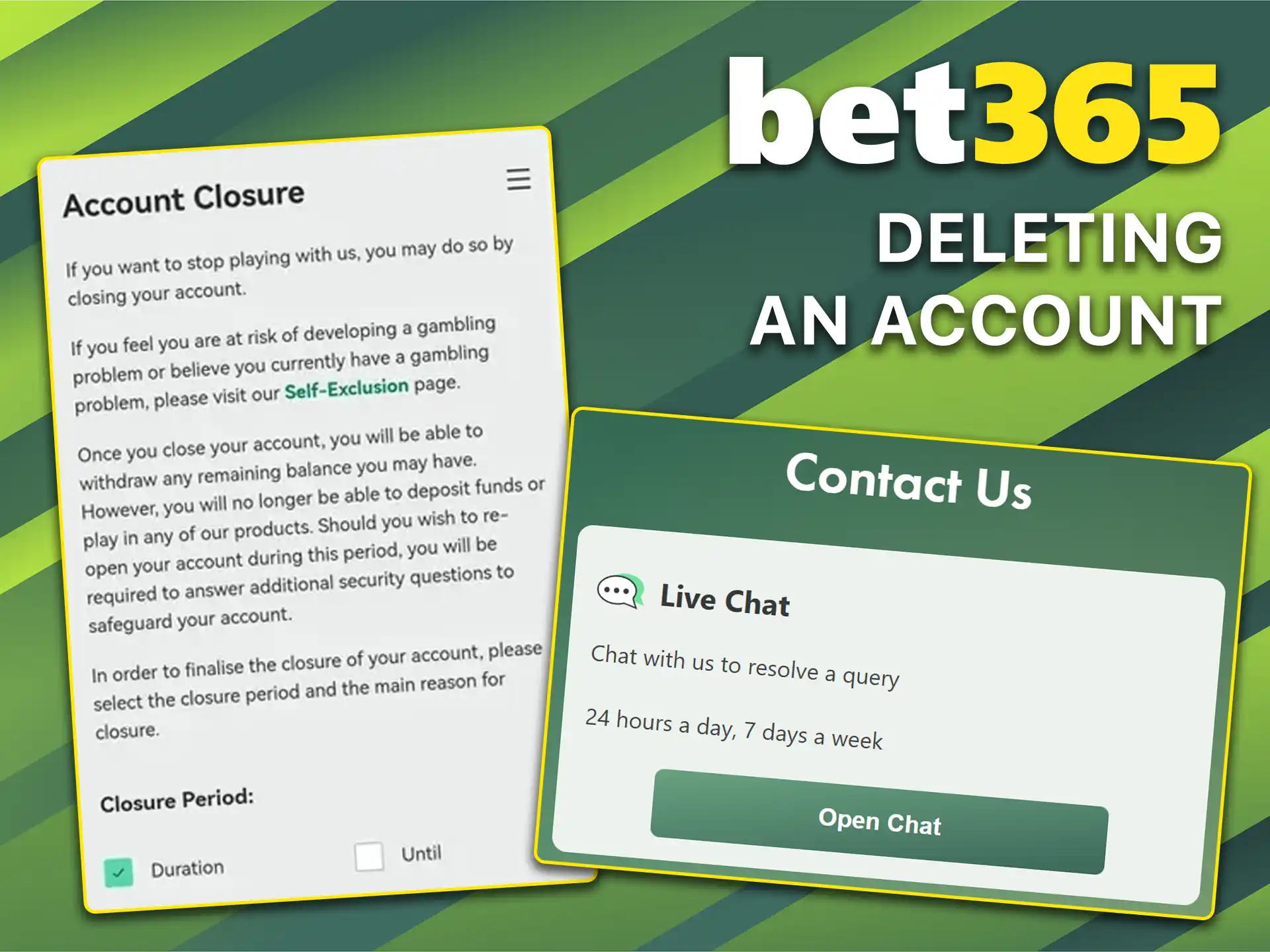 Find out how to close your Bet365 account.
