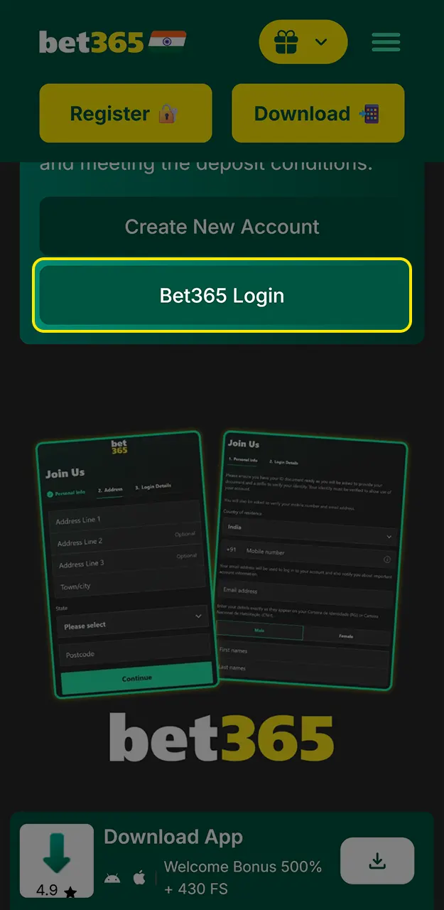 Find out how to quickly log in to your Bet365 account.