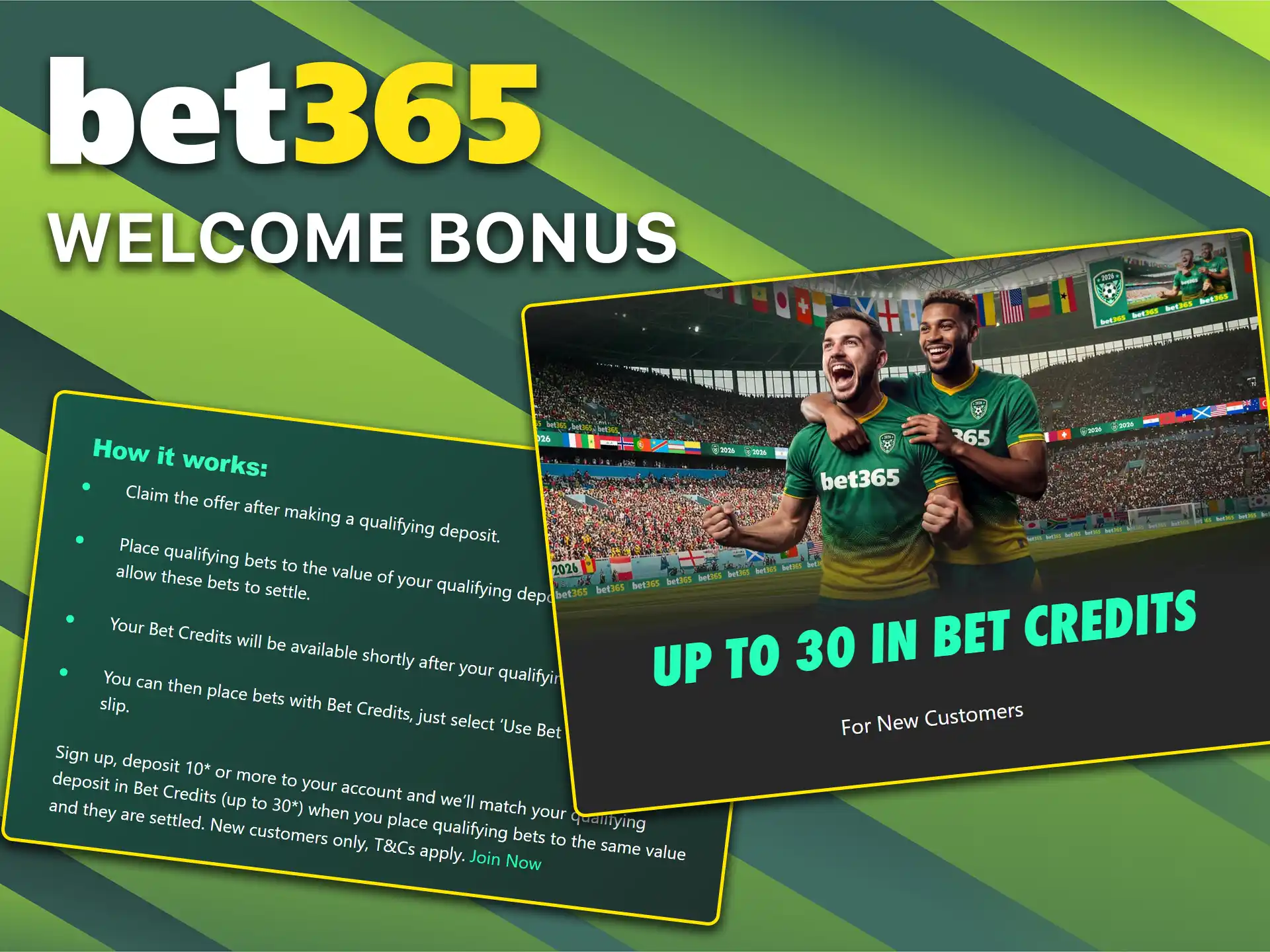 Find out how to get the welcome bonus at Bet365.